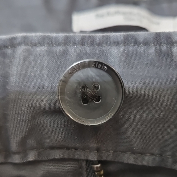 Calvin Klein Men's Dark Gray Pants 5 pocket Slim - Picture 5 of 6